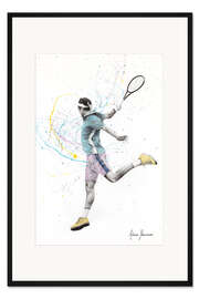 Gerahmter Kunstdruck Der Tennisspieler