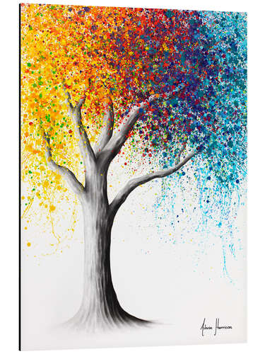 Aluminium print Rainbow Rollicking Tree