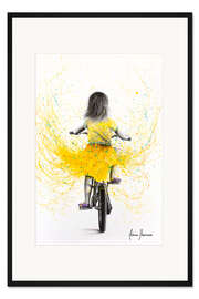 Gerahmter Kunstdruck Ausfahrt durch die Gänseblümchen