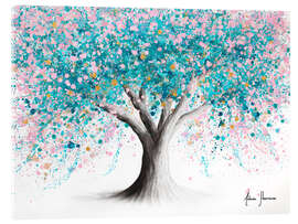 Acrylic print Turquoise Blossom Tree