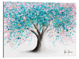 Aluminium print Turquoise Blossom Tree