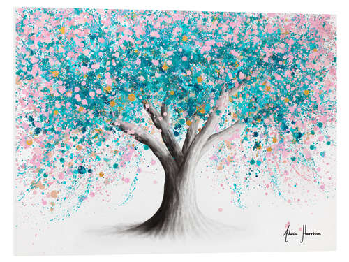 PVC print Turquoise Blossom Tree