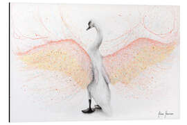 Tableau en aluminium Cygne blanc