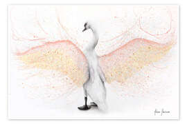Wall print  White Swan - Ashvin Harrison