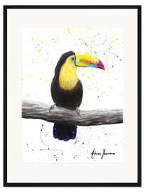 Gerahmter Kunstdruck Talentierter Tukan