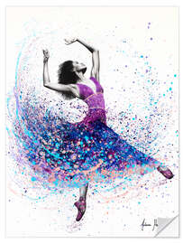 Selvklebende plakat Powerful Passion Dance