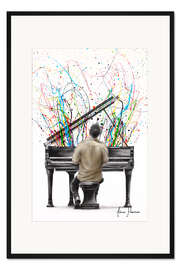 Gerahmter Kunstdruck Das Klavier solo