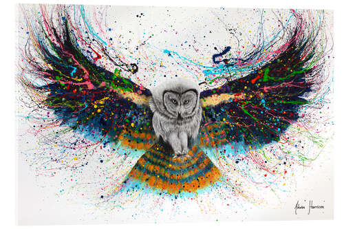 Acrylic print Hypnotic Twilight Owl