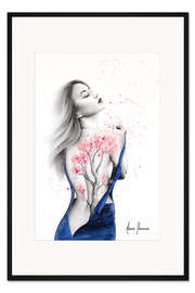 Gerahmter Kunstdruck Ihre Kirschblüte