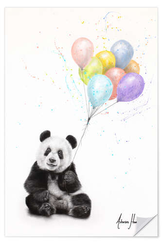 Autocolante decorativo Festa panda