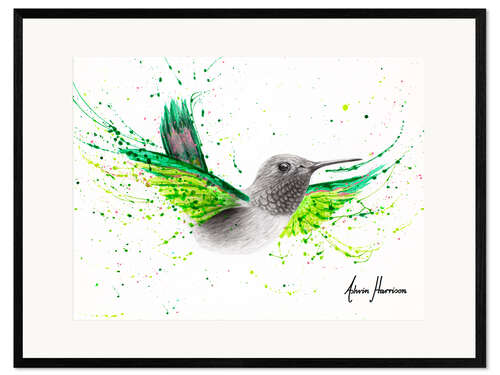 Framed art print River City Hummingbird