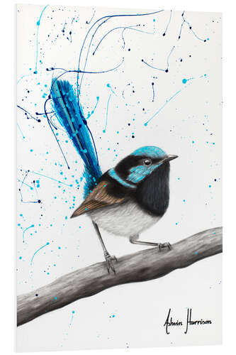 Foam board print Whistling Wren