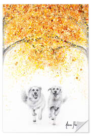 Wandsticker Der goldene Lauf - Ashvin Harrison