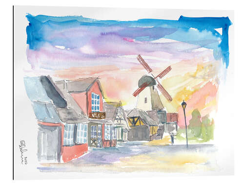 Galleriprint Solvang Main Street with Danish feelings in California