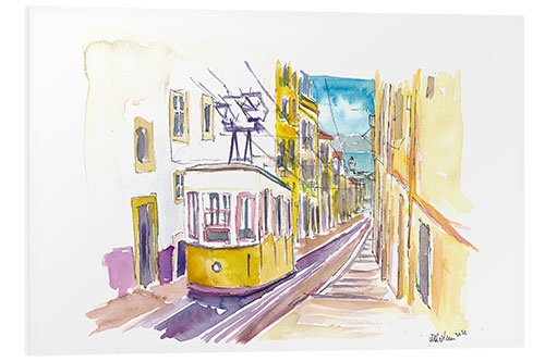 PVC print Lisbon Classic Memorable Yellow Tram Tour