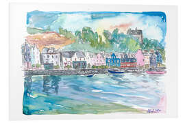 Foam board print Tobermory Mull Scotland