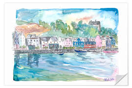 Selvklebende plakat Tobermory Mull Scotland