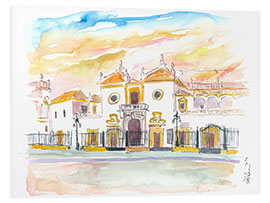 Cuadro de PVC Sevilla Plaza De Toros Maestranza In Andalusien Spanien