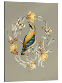 Gallery print Floral with bird III