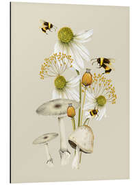 Magnettafel Floral mit Hummeln