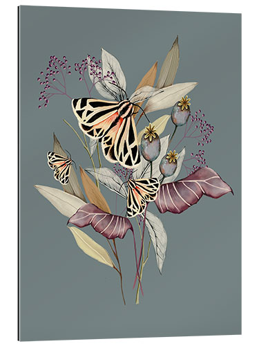 Galleriataulu Floral with butterflies III