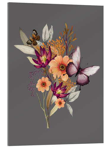 Galleriprint Floral with butterflies II