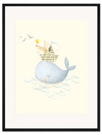 Gerahmter Kunstdruck Reise auf dem Walrücken