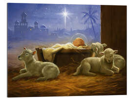 Galleriprint Baby Jesus with sheeps