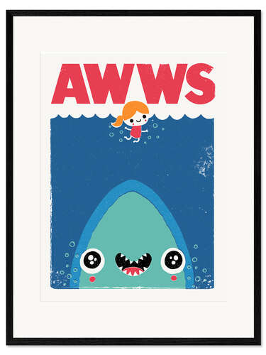 Impresión de arte enmarcada AWWS