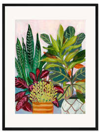Gerahmter Kunstdruck Zimmer eines Pflanzenliebhabers