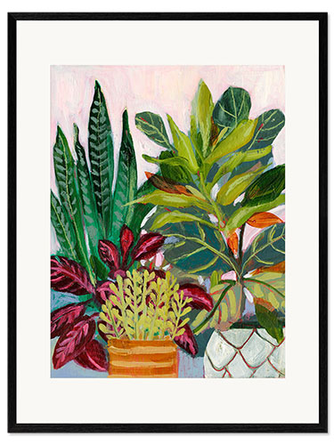 Plakat artystyczny premium w ramie A plant lover's room