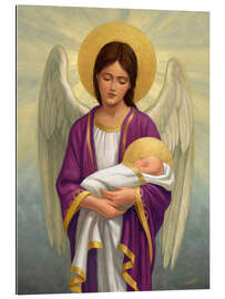 Gallery print Angel with baby Jesus