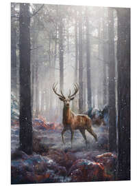 Foam board print Deer in the clearing