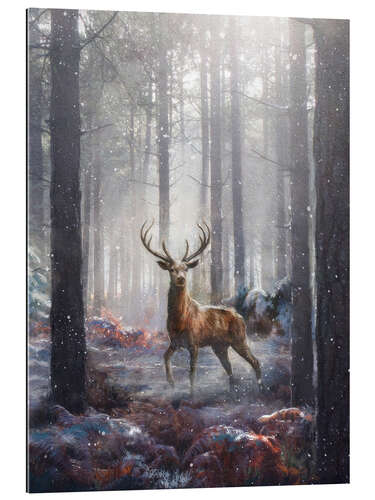 Gallery print Deer in the clearing