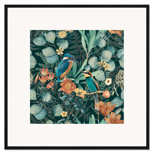 Plakat artystyczny premium w ramie In the bird's paradise