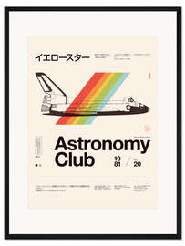 Gerahmter Kunstdruck Astronomie-Club