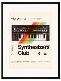 Gerahmter Kunstdruck Synthesizer Club