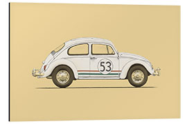 Aluminium print Beetle - Vintage car