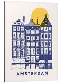 Magnettafel Häuser in Amsterdam