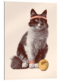 Gallery print Cat playing tennis