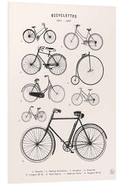 Foam board print Bicycles - Collection (french)