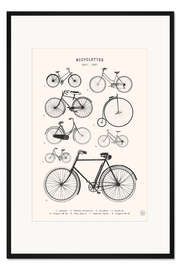 Gerahmter Kunstdruck Fahrräder - Sammlung (französisch)