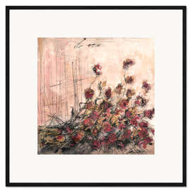 Inramat konsttryck Fallen bouquet of flowers