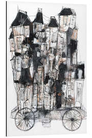 Magnettafel Der Häuserwagen