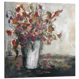 Tableau en aluminium Wilted flowers