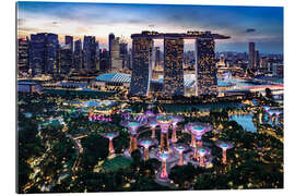 Gallery Print Skyline von Singapur