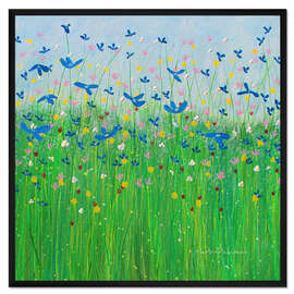 Gerahmter Kunstdruck Wildblumen von Frankreich