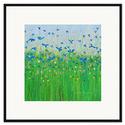 Impression artistique encadrée Fleurs sauvages de France