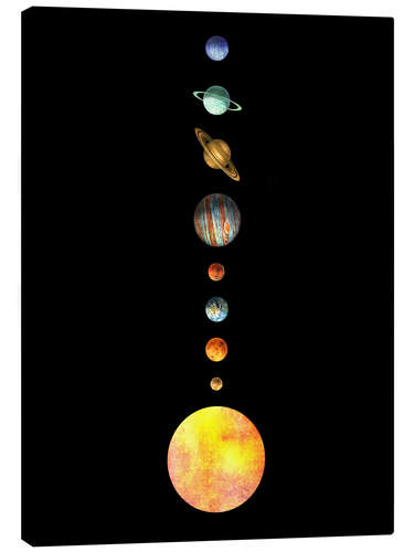 Canvas print The Solar System