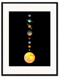 Gerahmter Kunstdruck Das Sonnensystem